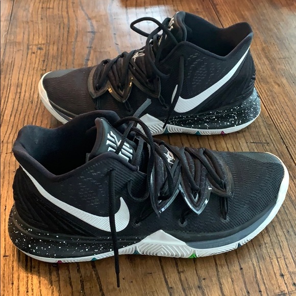 kyrie 5 black magic on feet